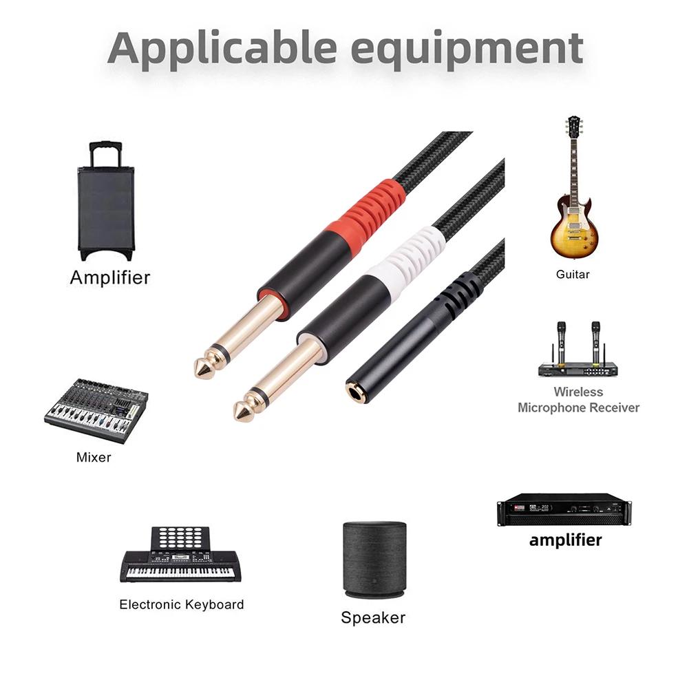 Ŀ   ø ̺, ݵ ÷ ̽ ȯ , 0.3m , 3.5mm  6.35mm